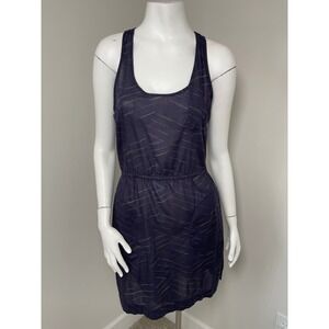 Patagonia Womens 4 Organic Cotton Racerback Dress Pockets Navy Blue